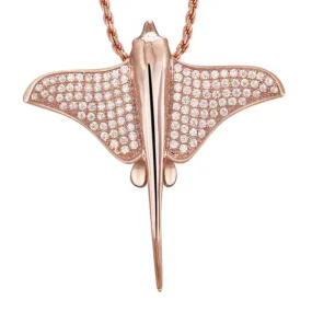 Pavé Eagle Ray Pendant