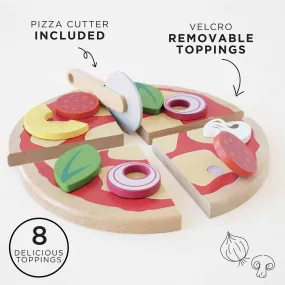 Pizza & Toppings with Slice Cutter