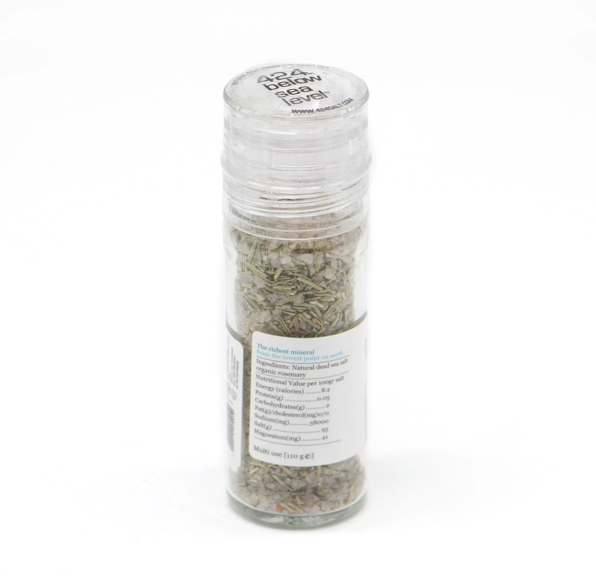 Salt with Organic Rosemary Gourmet From The Dead Sea 3.87 oz / 110 grams