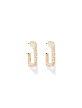 Sam Square Stone Stud Earrings