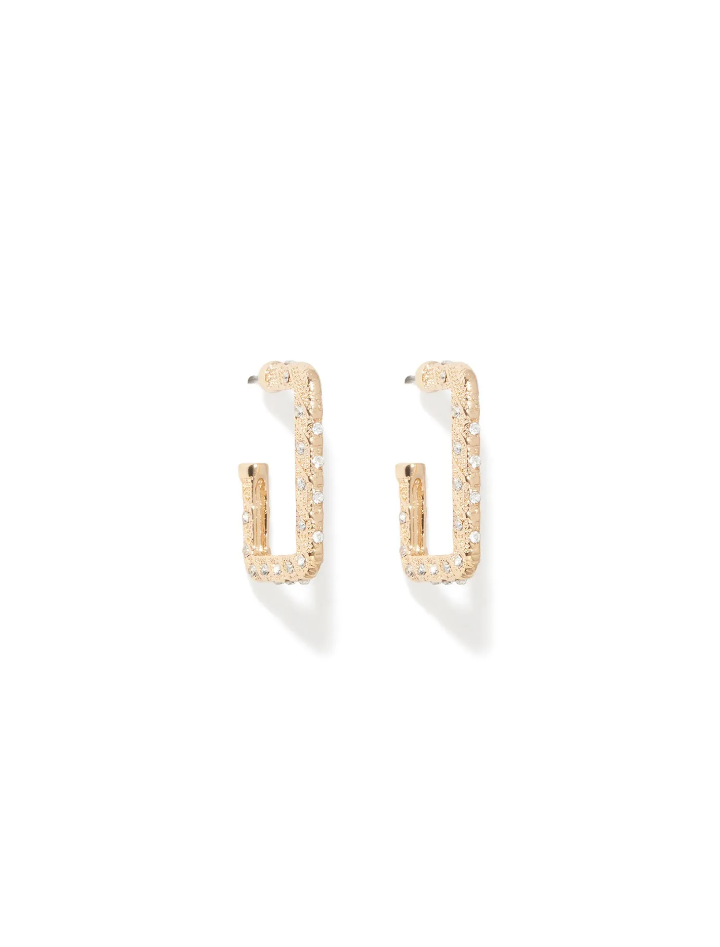 Sam Square Stone Stud Earrings