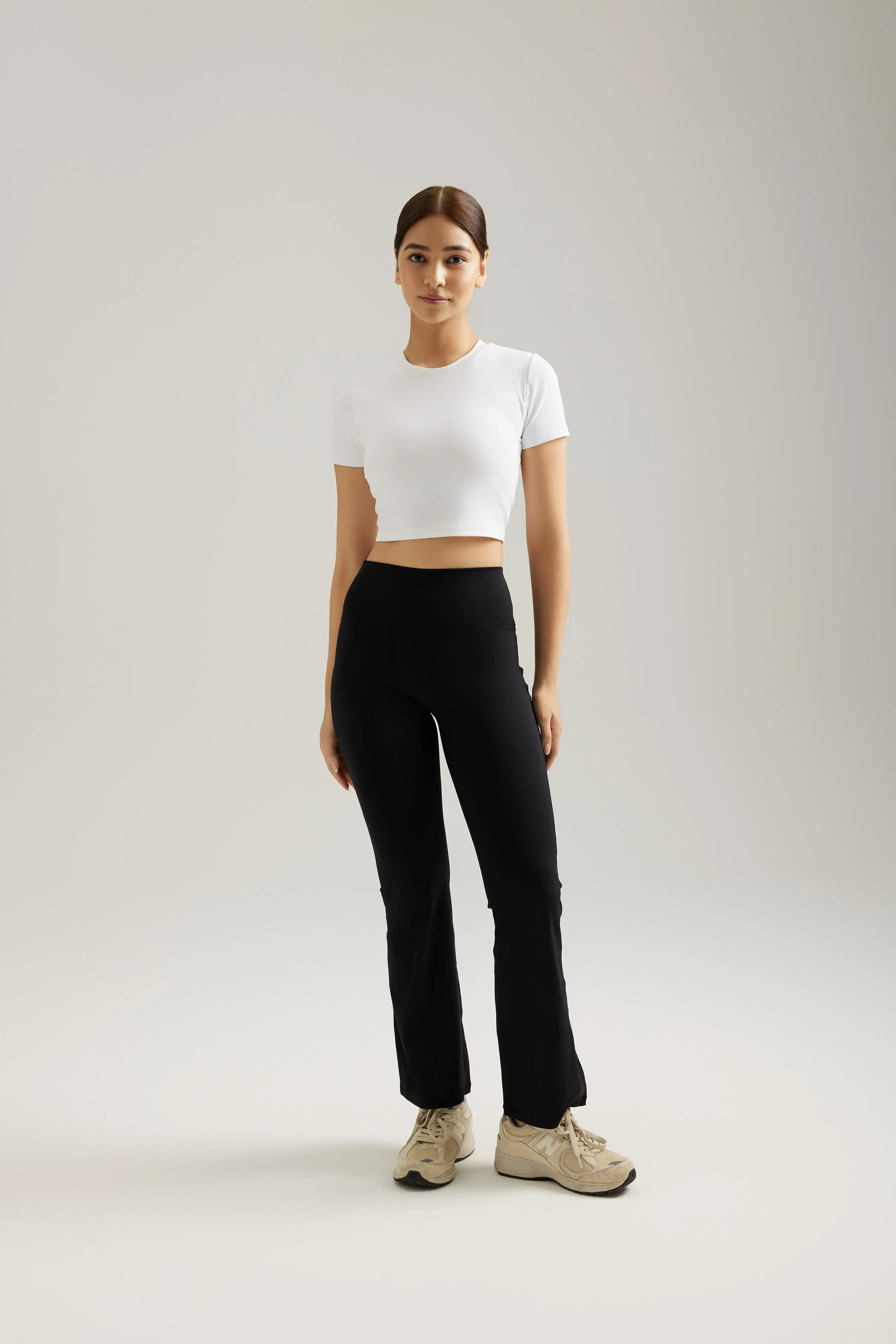 Short Sleeve Crop in Yoghurt