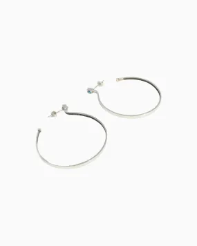 Silver hoop earrings Calliophis #05