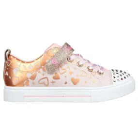 Skechers Pink Twinkle Toes Heather Charm Children's Sneaker