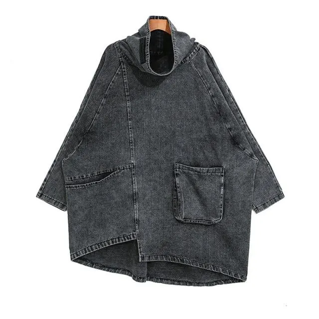 Urban Meets Urban Vintage Finish Denim Pullover