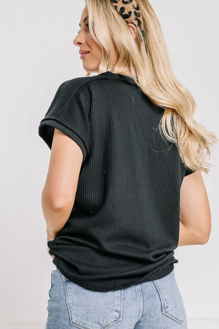 Urban Ribbed Top | Black