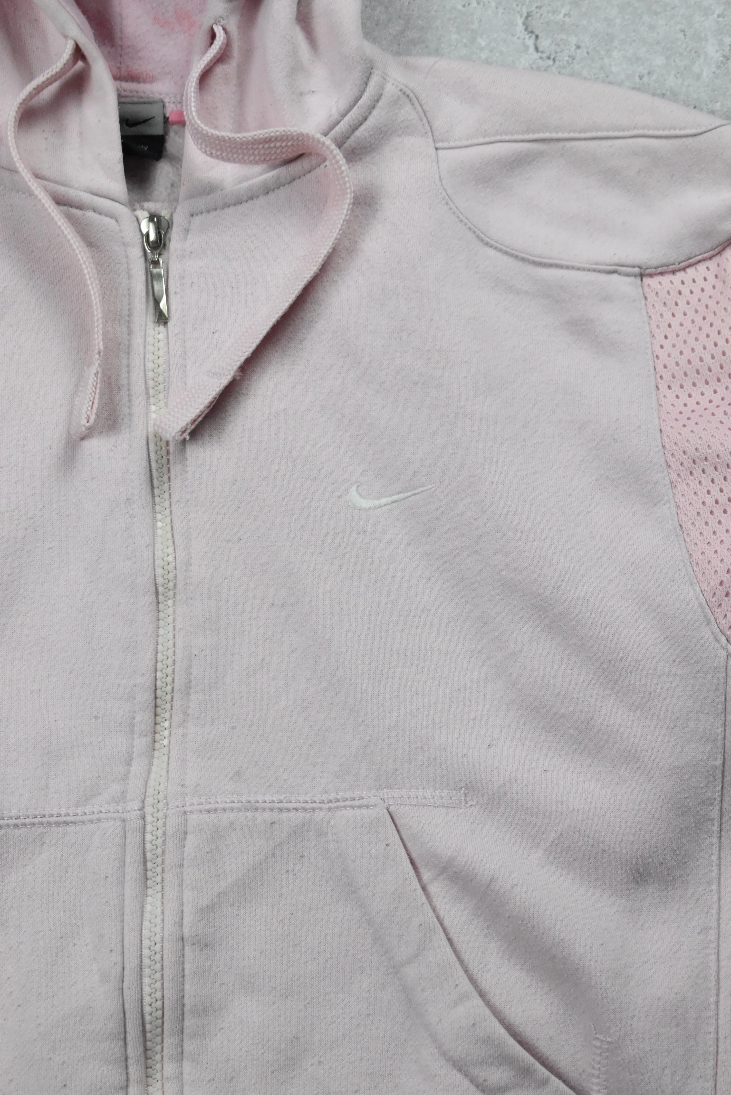 Vintage Nike Embroidered Double Sided Full Zip Hoodie Women's Small