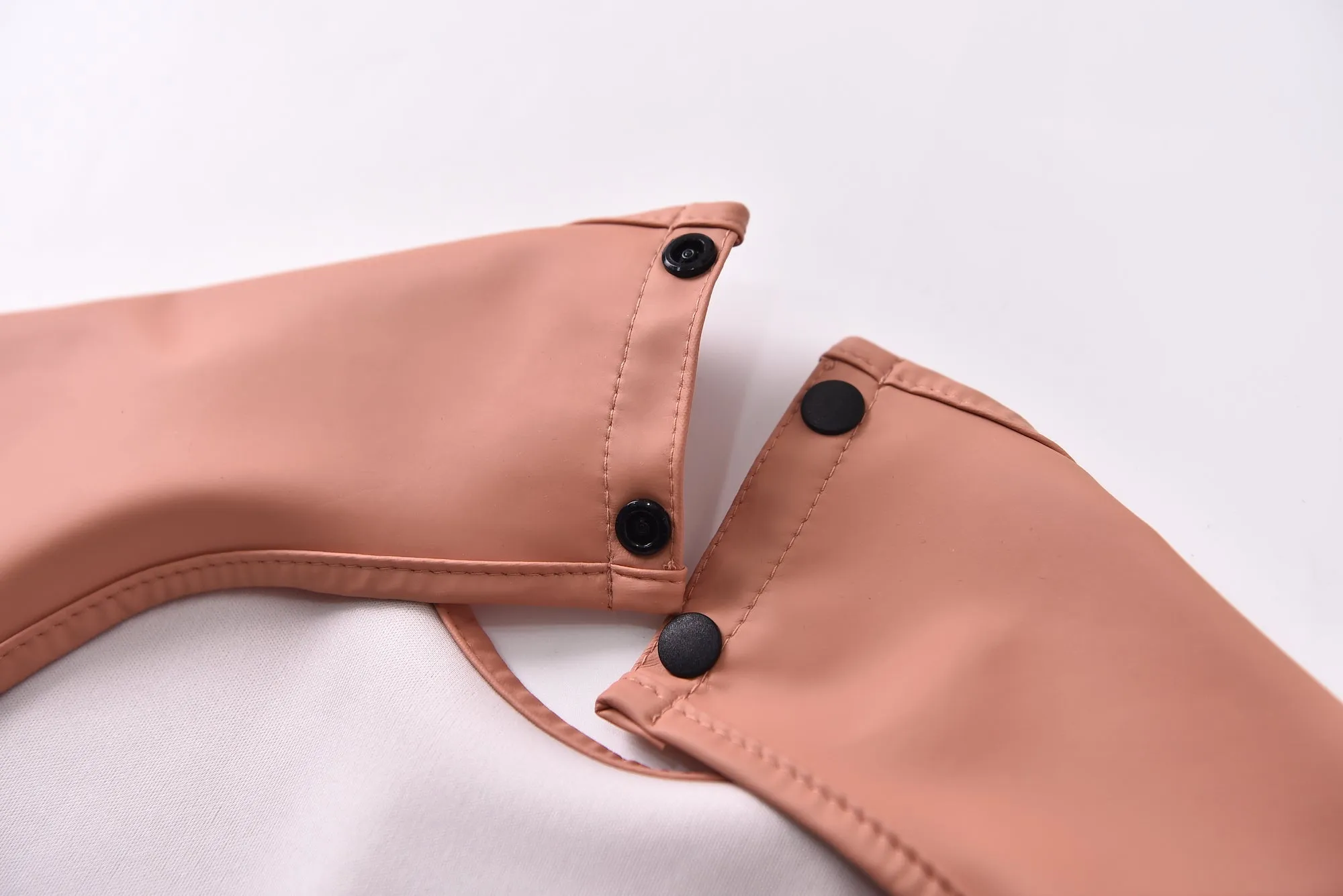 Waterproof Long Sleeve Baby Smock Bib in Desert Sand