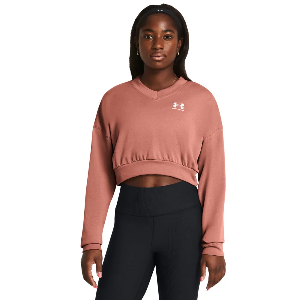 Women's Under Armour Rival Terry Crop Crew