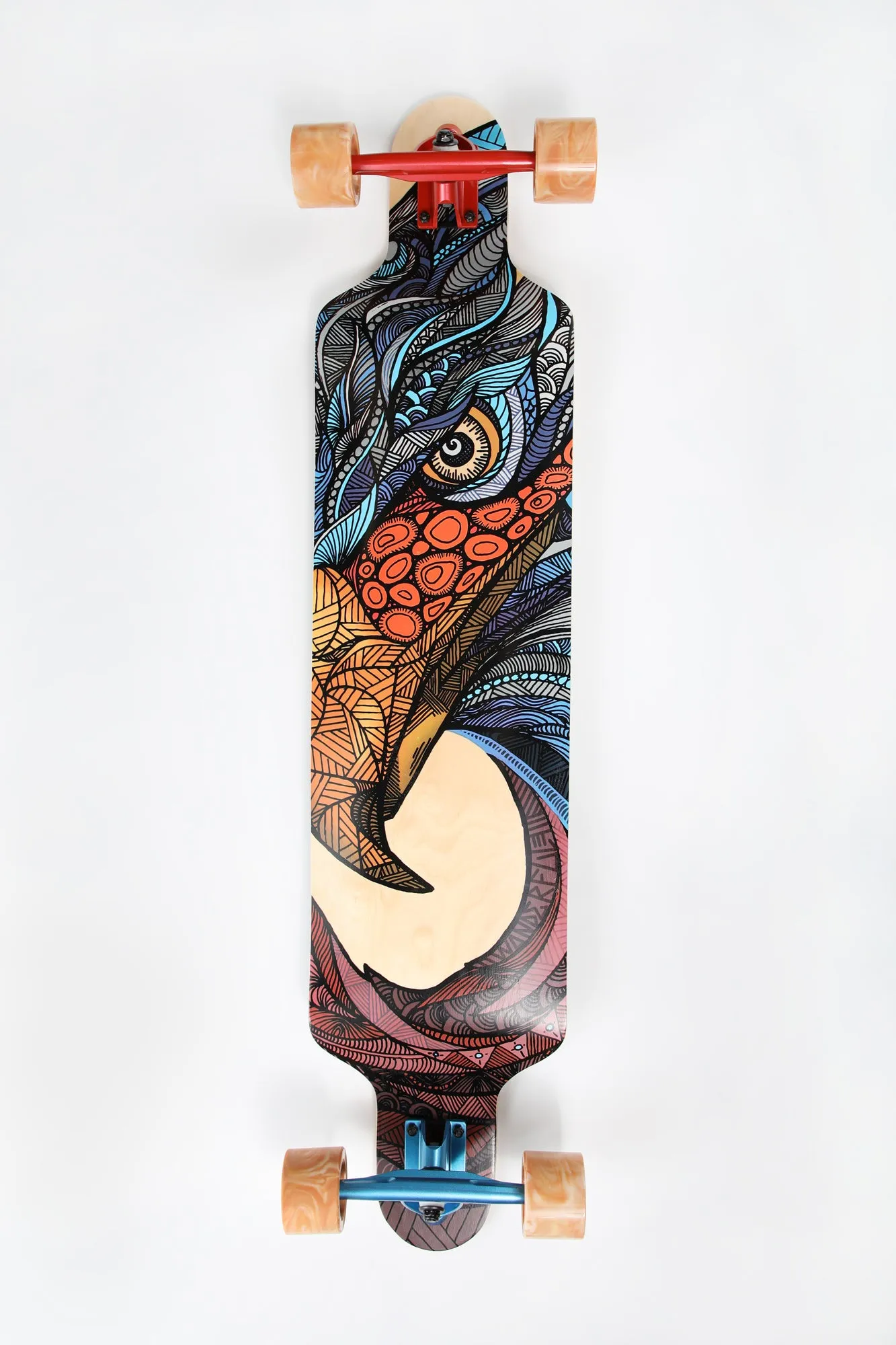 42-Inch Wonderful Wood Eagle Longboard: Ideal for Longboard Enthusiasts!